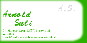 arnold suli business card